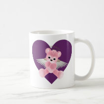 Angel Heart Teddy Bear Mug mugs