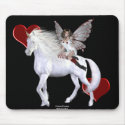 Angel Heart Unicorn White Beauty 3 mousepads