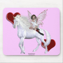 Angel Heart Unicorn White Beauty 4A mousepads by UnicornDreams Angel Heart Unicorn White Beauty 4A mousepads