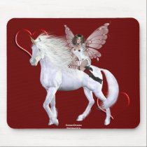 Angel Heart Unicorn White Beauty 5 mousepads by UnicornDreams Angel Heart Unicorn White Beauty 5 mousepads