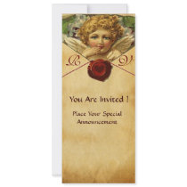 ANGEL HEART WAX SEAL PARCHMENT MONOGRAM INVITATIONS