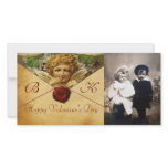 ANGEL HEART WAX SEAL PARCHMENT Monogram photo cards