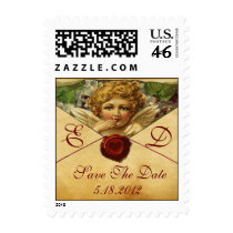 ANGEL HEART WAX SEAL PARCHMENT Monogram Stamp