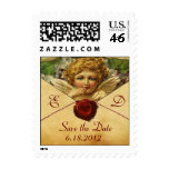ANGEL HEART WAX SEAL PARCHMENT Monogram Stamp