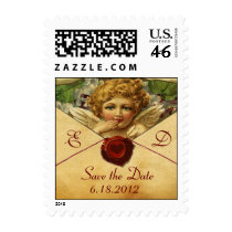 ANGEL HEART WAX SEAL PARCHMENT Monogram Stamp