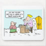angel heaven mustache saint peter mousepad