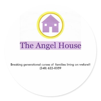 angel house logo, Breaking generational curses ... Stickers by theangelhouse
