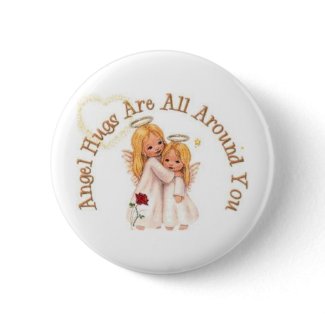 Angel Hugs Button button