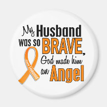 Angel Husband Leukemia Refrigerator Magnet