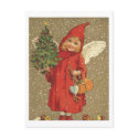 Angel in A Red Coat postcards by vintagegiftmall Angel in A Red Coat postcards