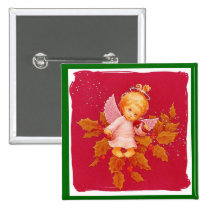 Angel In Christmas buttons