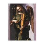Angel in Green with a Vielle by Leonardo da Vinci Post Cards
