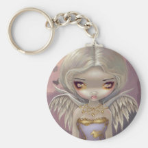 "Angel in Lilac" Keychain