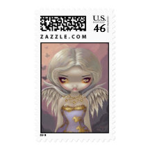"Angel in Lilac" Stamp