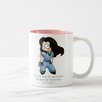 Angel in Scrubs no 1 coffee cup mug