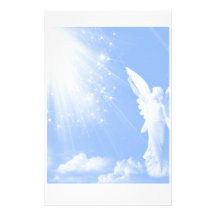 Angel In The Clouds Customized Stationery