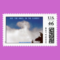 ANGEL IN THE CLOUDS STAMP