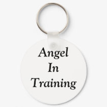 Angel In Training Keychain by thechoiceismine Angel In Training Keychain