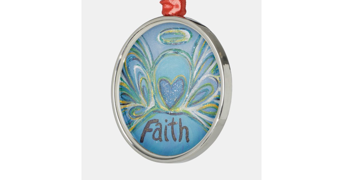 angel inspirational word faith ornament zazzle angel inspirational word faith ornament zazzle