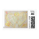 Angel Inspirational Word Painting Postage Stamp Angel Inspirational Word Painting Postage Stamp