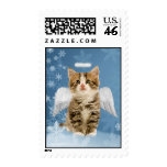 Angel Kitten Christmas Postage