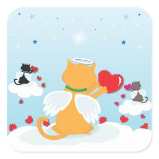 Angel Kitties Daylight - With Love from Heaven sticker