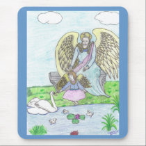 Angel Landscape mousepads