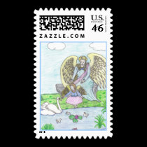 Angel Landscape stamps