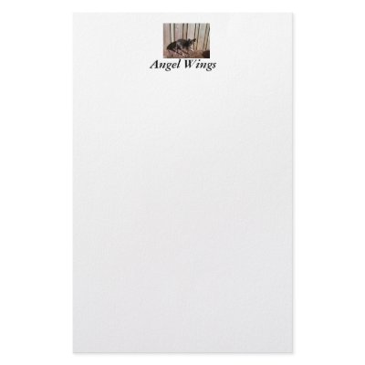 Angel Letterhead, Angel Wings Stationery Design by cbojsenmoller