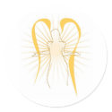 Angel Line Art with Wings and Glow stickers