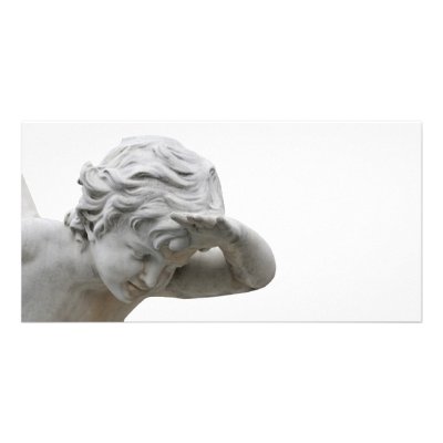 Angel looking out photo cards by laengauer