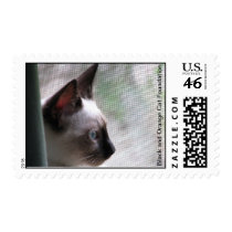Angel looking out. postage stamps