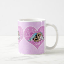 Angel Lop Bunny In Heart Mug mugs