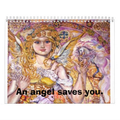 Angel Moloney., An angel saves you. Wall Calendars by 10240025