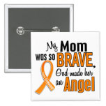 Angel Mom Leukemia Pin
