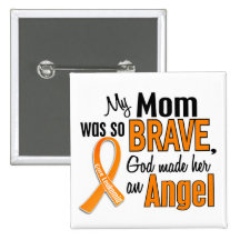 Angel Mom Leukemia Pin