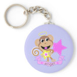 angel monkey key chain