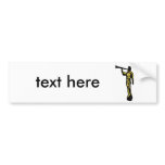 angel moroni comic bumper sticker