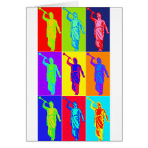 Angel Moroni Pop Art Greeting Cards