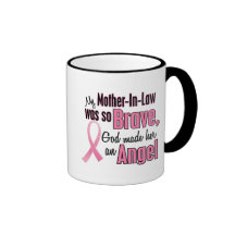 Angel MOTHER-IN-LAW Breast Cancer T-Shirts Coffee Mugs