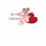 Angel Mouse with Heart Be My Valentine t-shirts