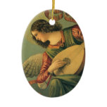 Angel Musician by Melozzo da Forlì Christmas Tree Ornaments