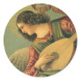 Angel Musician by Melozzo da Forlì Round Sticker