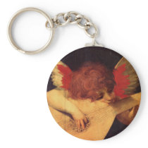 Angel Musician, Rosso Fiorentino Key Chains