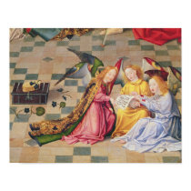 Angel musicians from right panel of altarpiece posters