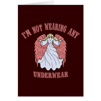 Angel No Undies Cards by kbilltv