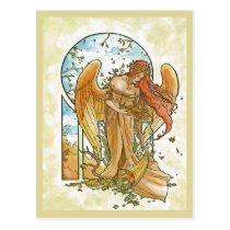 Angel of Autumn Postcard postcards