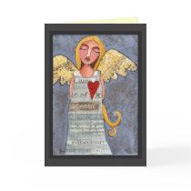 ANGEL of COURAGE - angelic greeting card by folkartblonde ANGEL of COURAGE - angelic greeting card