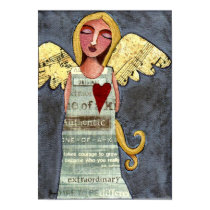 Angel of Courage-print by folkartblonde Angel of Courage-print