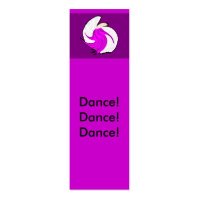 Angel of Dance Mini Bookmarks Business Card Template by SeaAngel